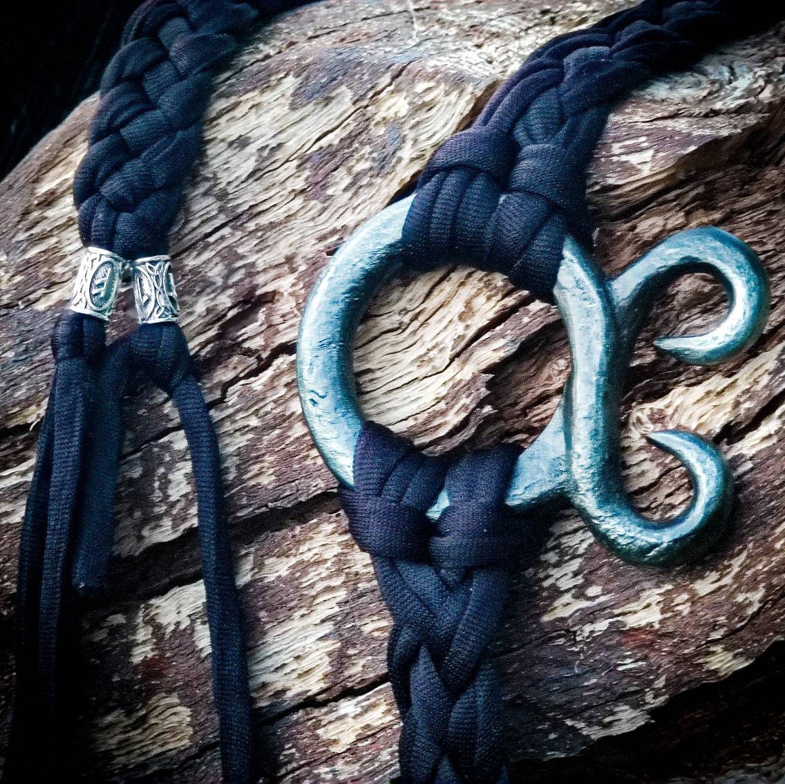 Handwoven Troll Cross Belt: Braided Norse Pagan Belt