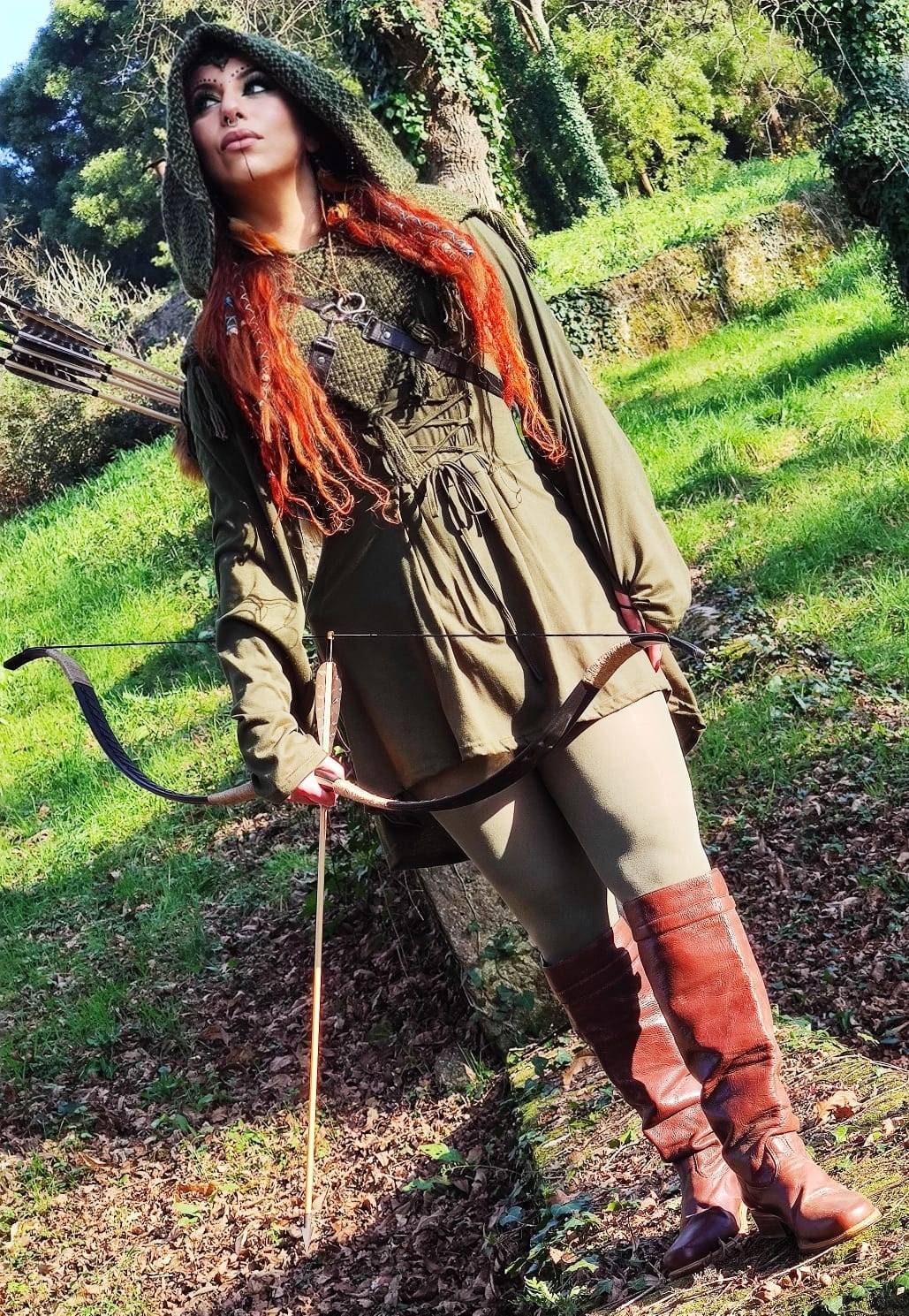 Viking Hood, Handwoven Skjoldehamn, Nordic inspired clothing