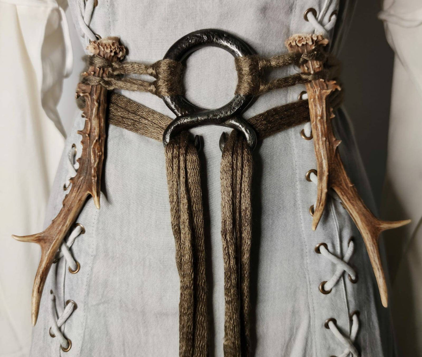 Handmade Norse Antler Belt: Norse Witch Belt