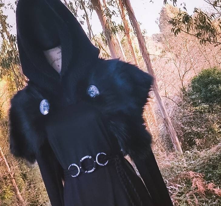 Black Norse Hood, Norse Celtic Witch hoodie