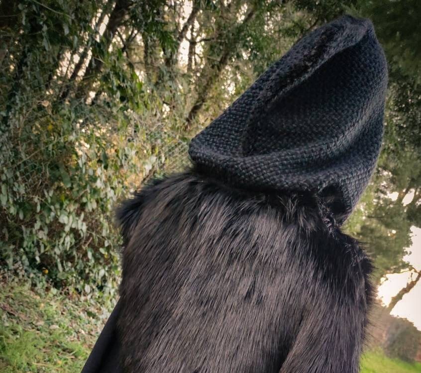 Black Norse Hood, Norse Celtic Witch hoodie