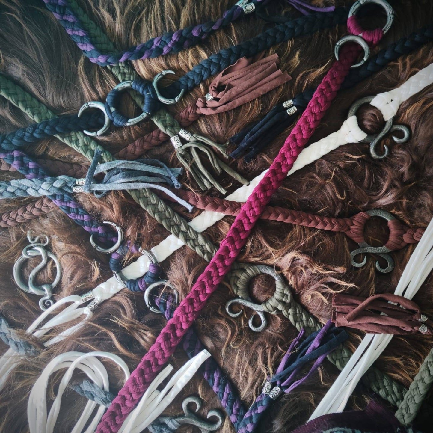 Handmade Norse Troll Cross Belt: Golden Edition, Viking Accessory