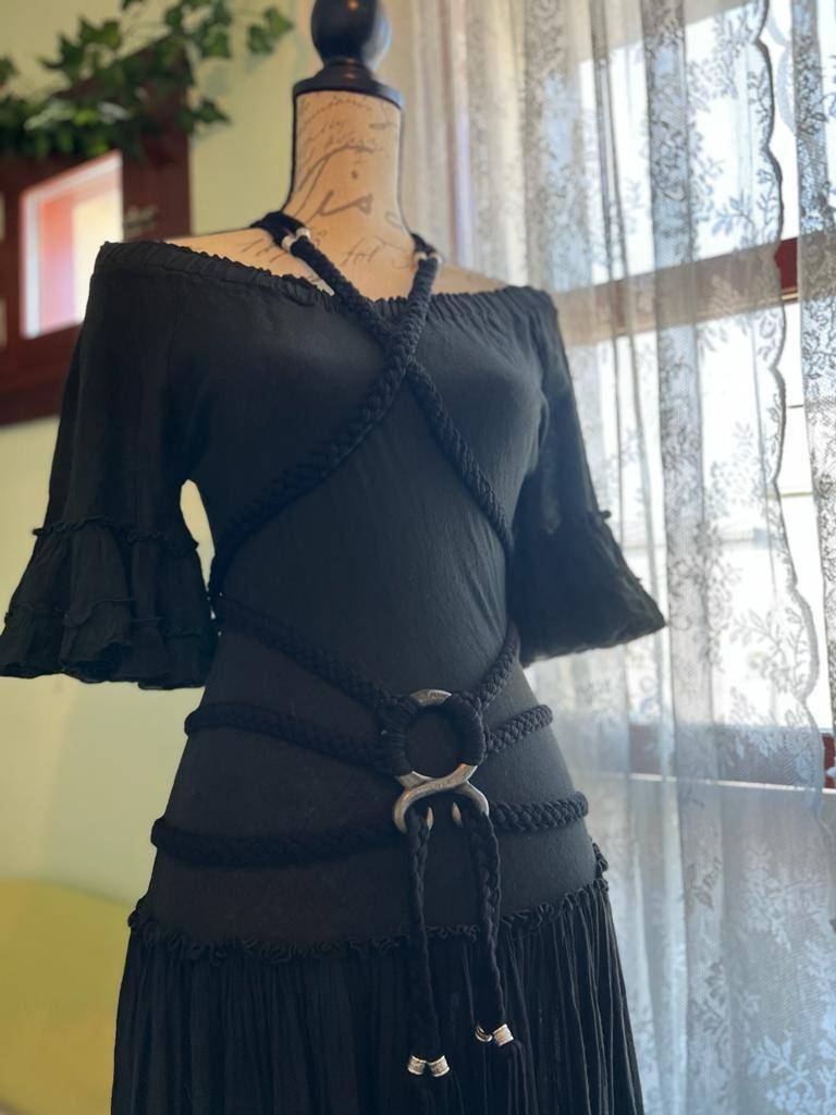 Braided Freya Harness Belt: Norse Viking Celtic Wedding Amulet