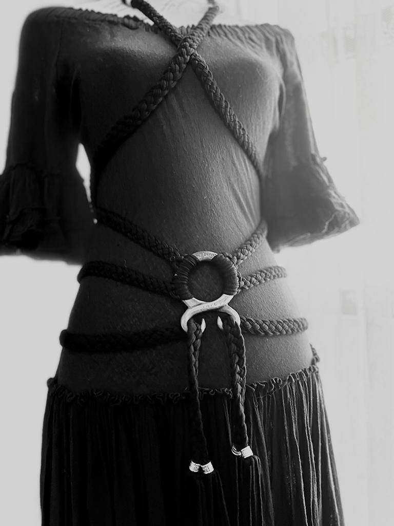 Braided Freya Harness Belt: Norse Viking Celtic Wedding Amulet