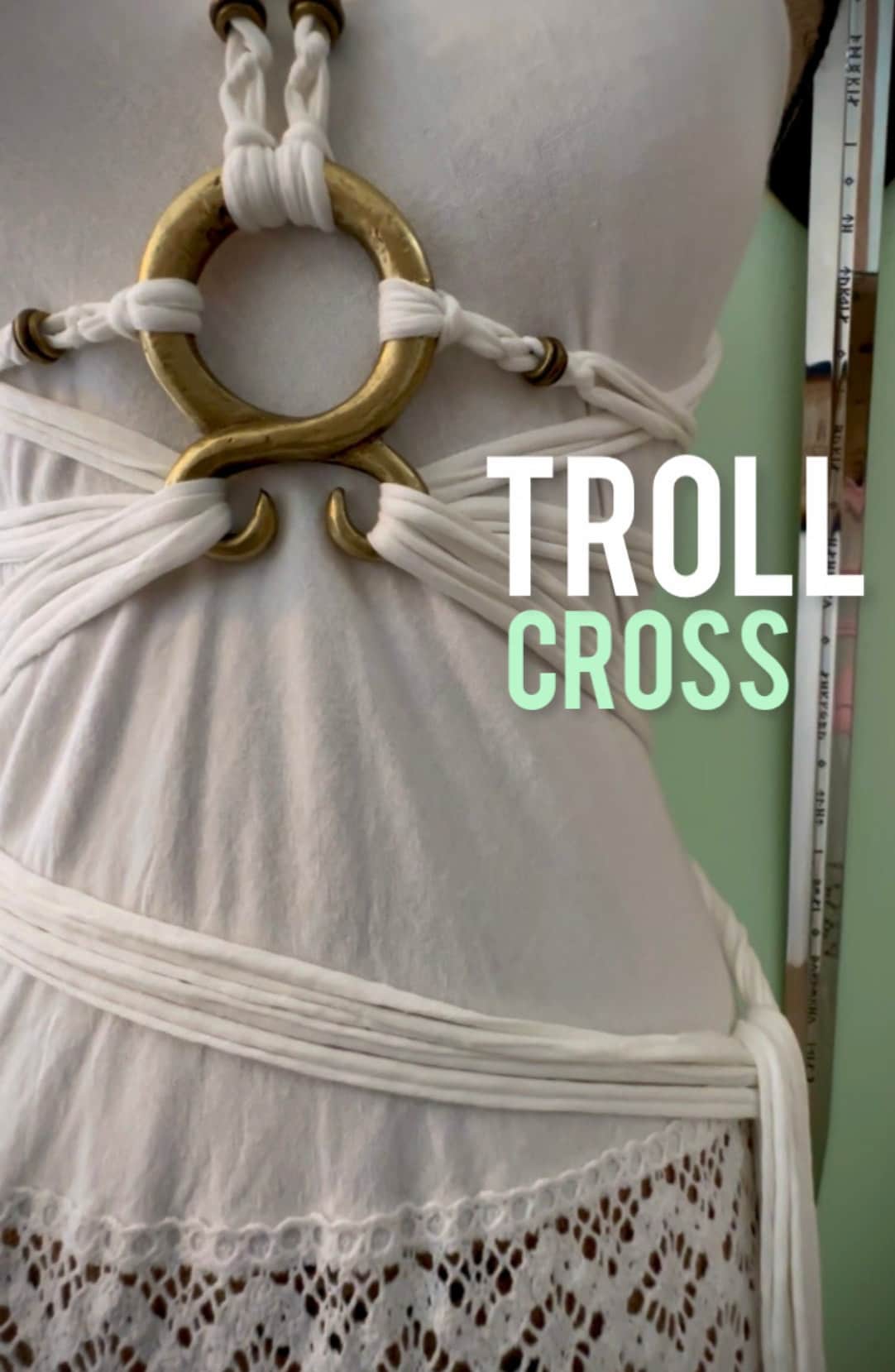 Pink Norse Belt: Viking Troll Cross Harness, Spring edition