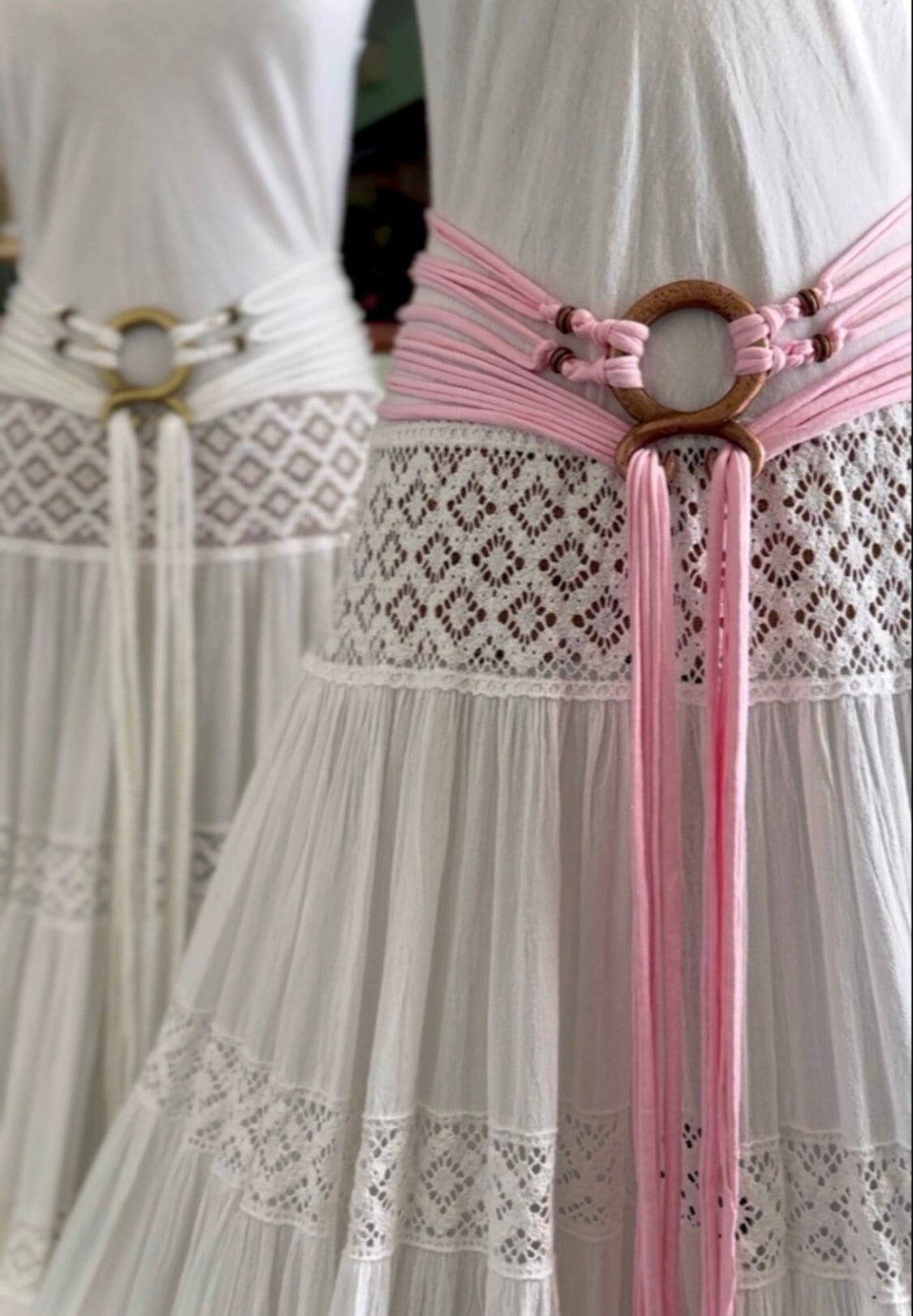 Pink Norse Belt: Viking Troll Cross Harness, Spring edition