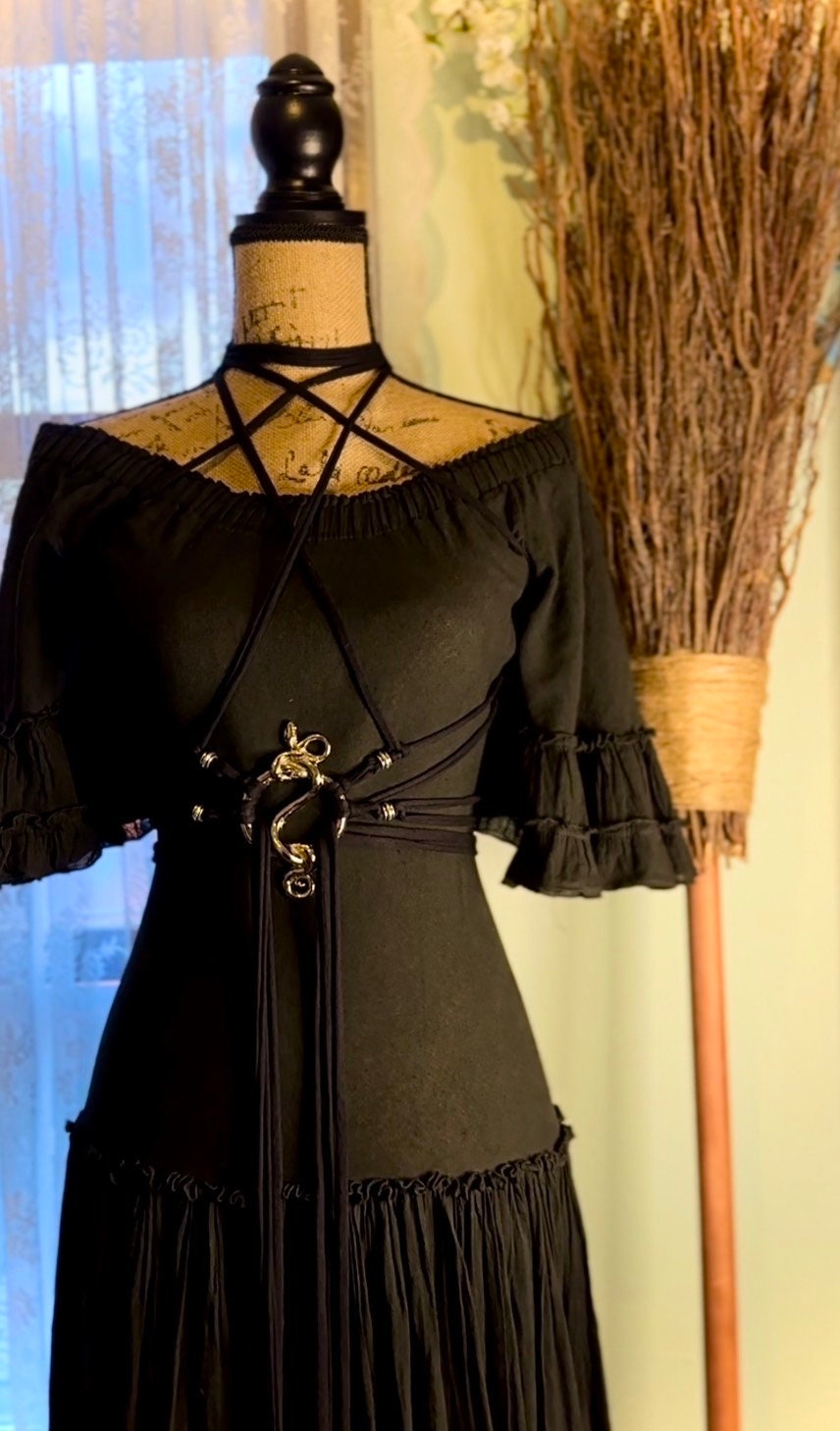 Lilith Serpent Belt Harness: Gothic Pagan Waist Chain