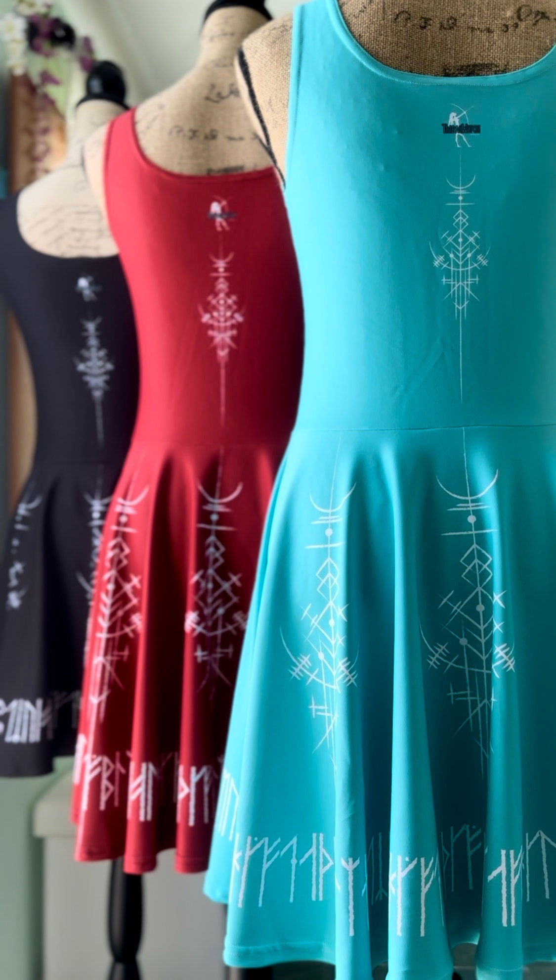 Norse Dreamcatcher Dress, Modern Viking, Casual Viking dress