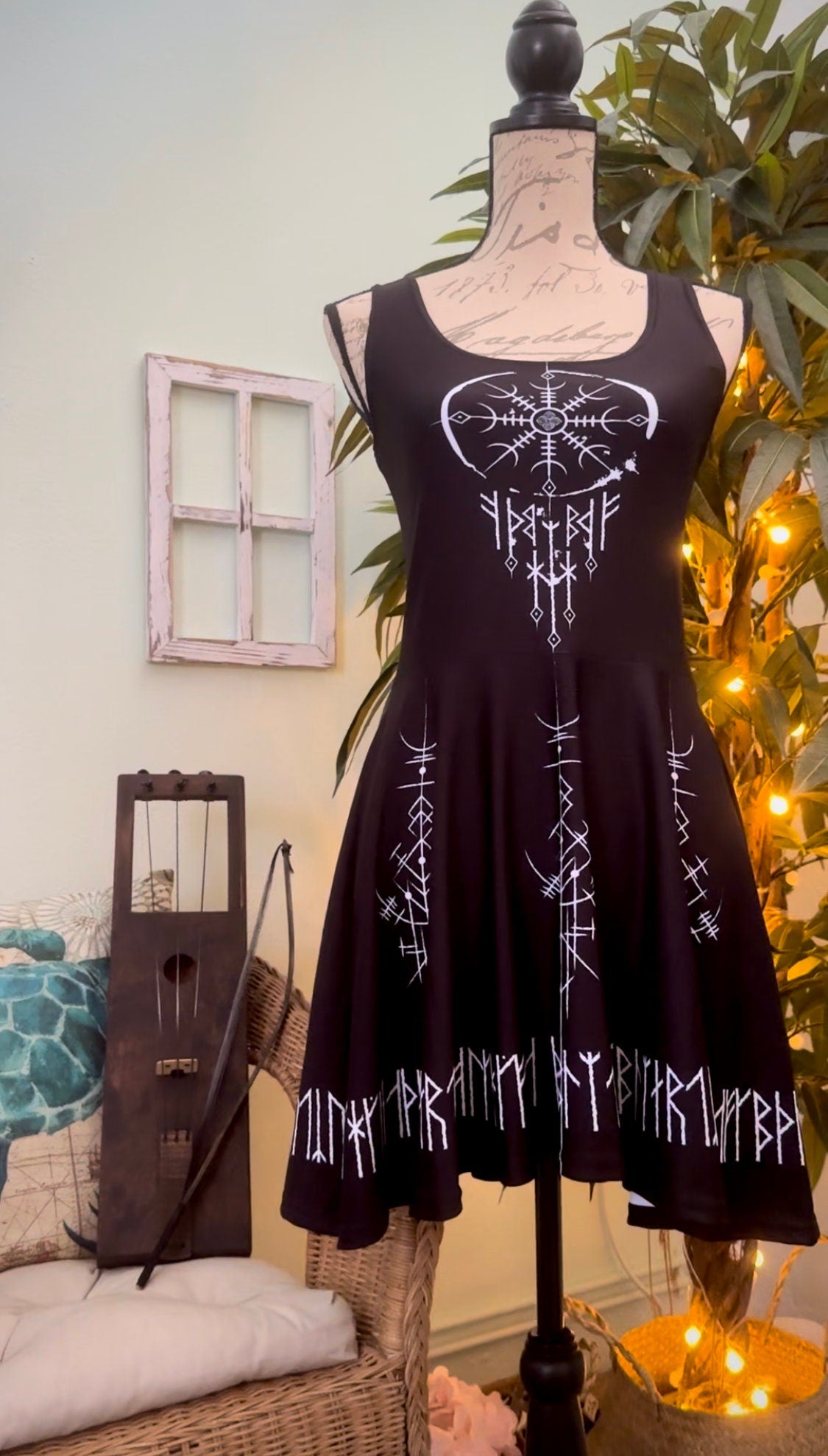 Norse Dreamcatcher Dress, Modern Viking, Casual Viking dress