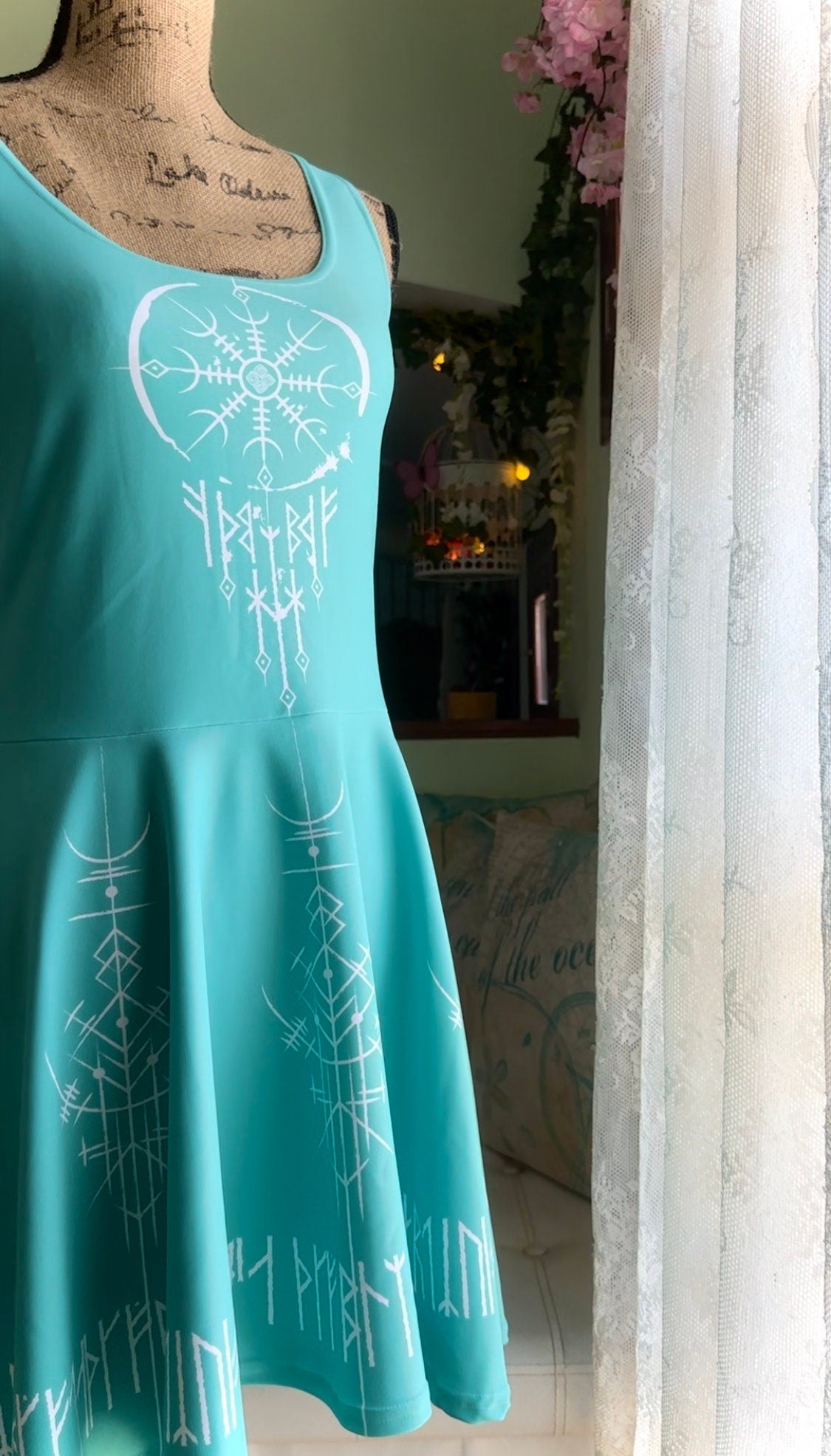 Norse Dreamcatcher Dress, Modern Viking, Casual Viking dress
