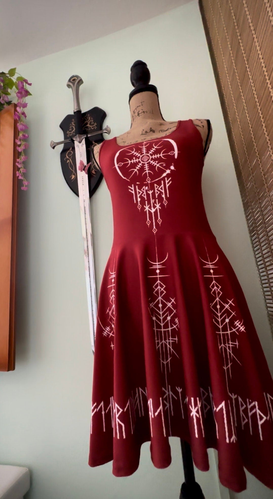 Norse Dreamcatcher Dress, Modern Viking, Casual Viking dress