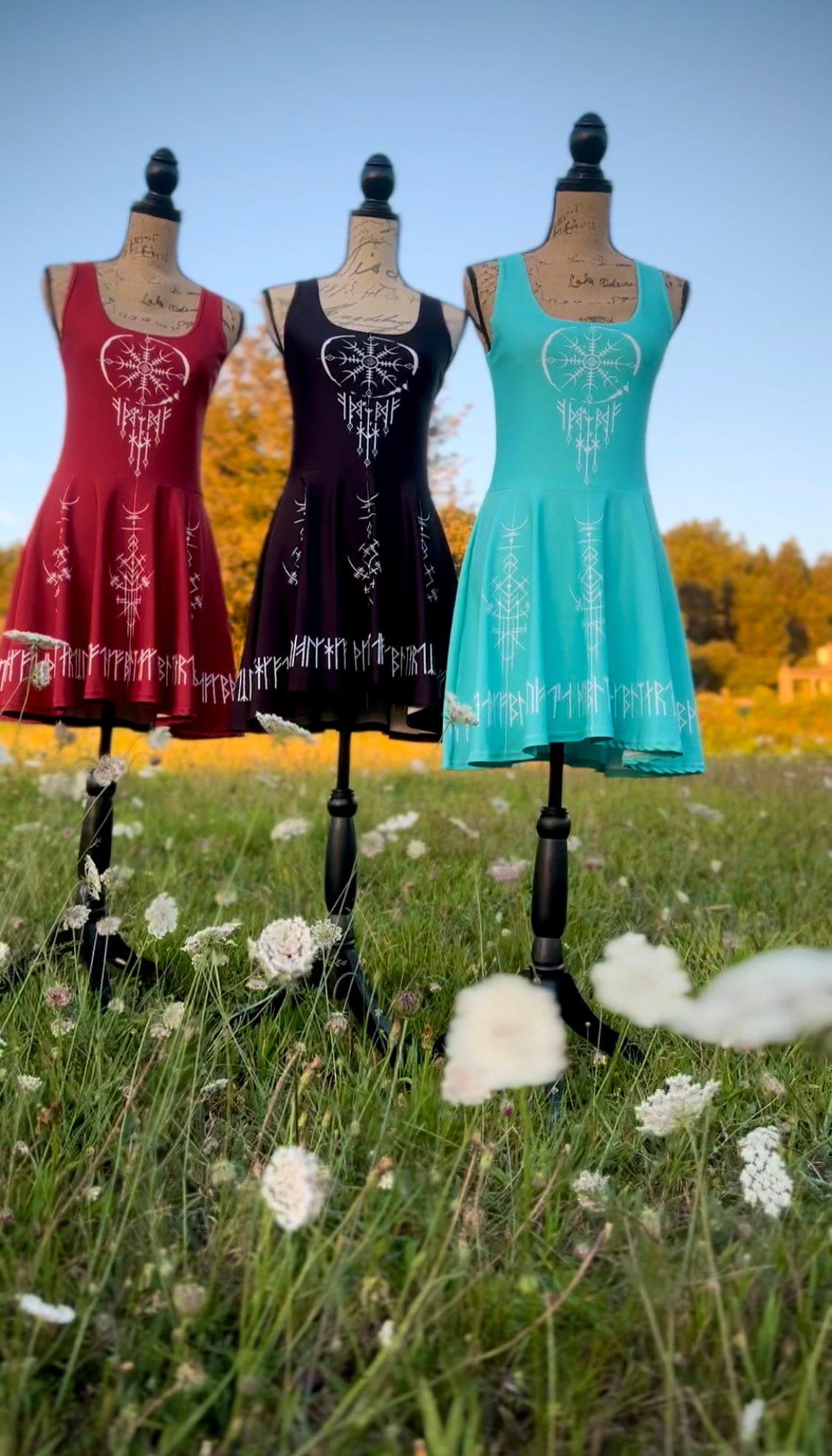 Norse Dreamcatcher Dress, Modern Viking, Casual Viking dress