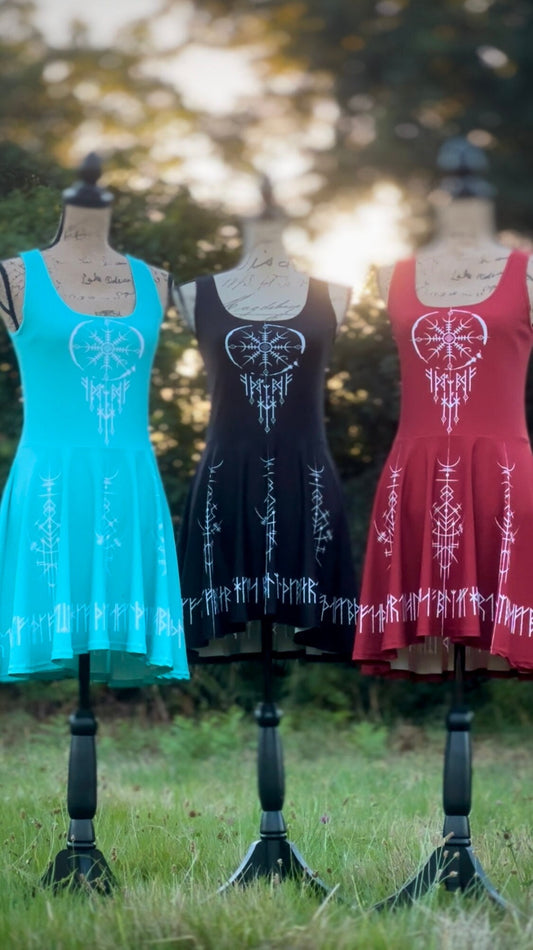 Norse Dreamcatcher Dress, Modern Viking, Casual Viking dress
