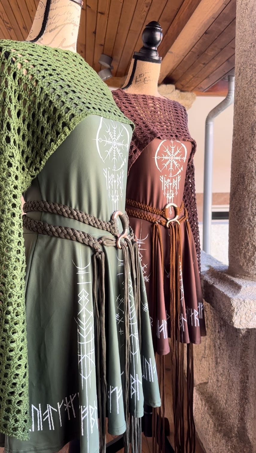Norse Dreamcatcher Dress Forest Witch Edition