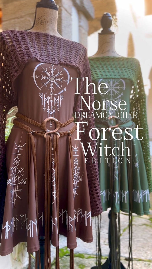 Norse Dreamcatcher Dress Forest Witch Edition