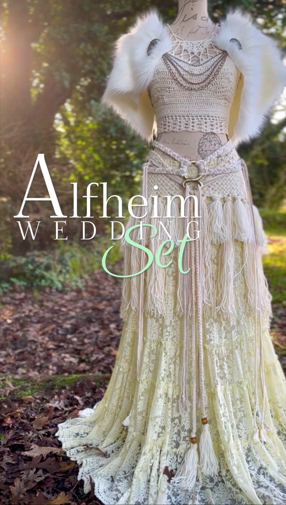 Alfheim Viking Wedding Set, Handfasting, Norse Wedding,
