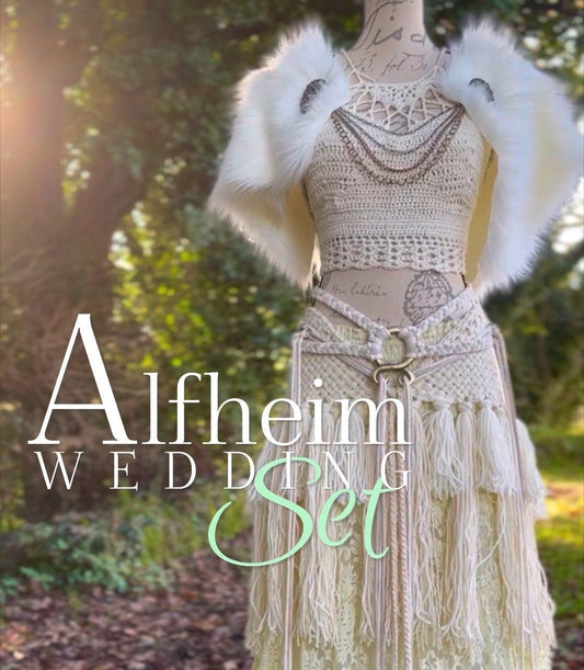 Norse Wedding, Alfheim Wedding Set, Viking Wedding, Elven, Celtic Wedding Set