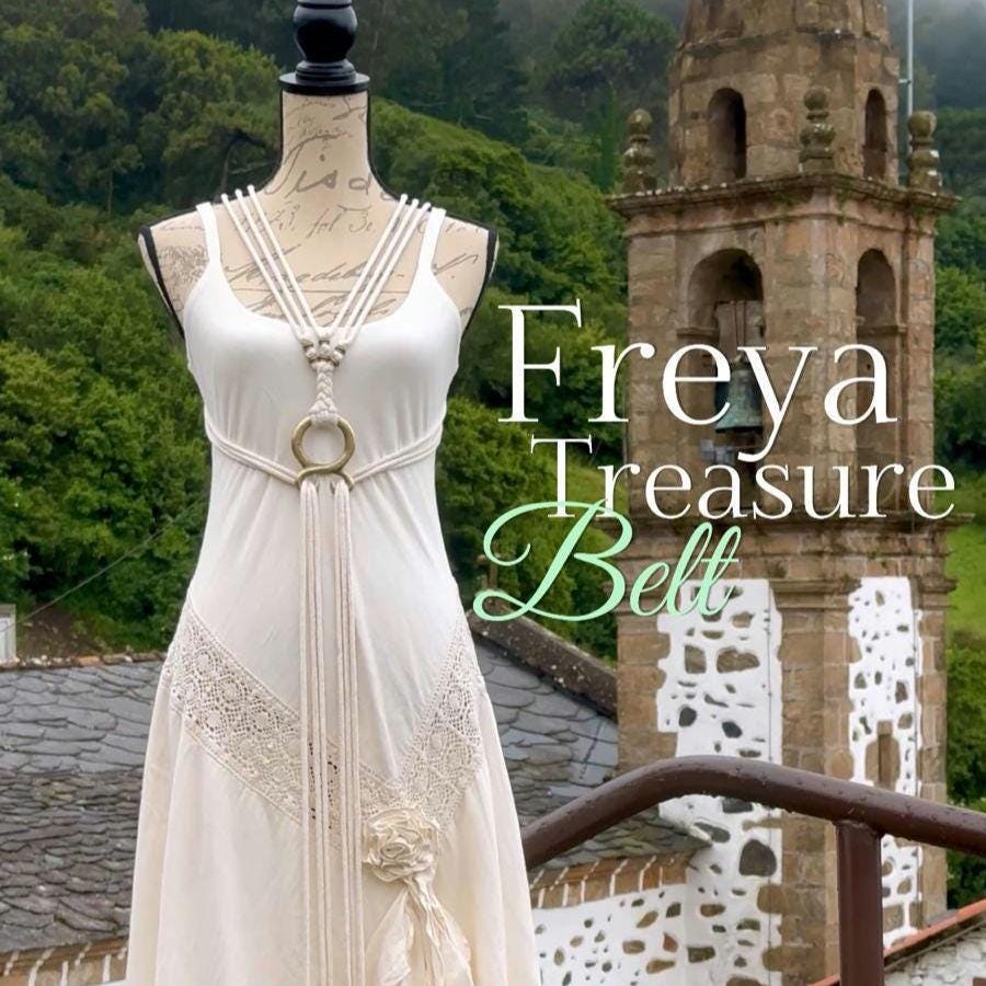 Handmade Freya Treasure Belt: Norse Viking Harness, Celtic Wedding