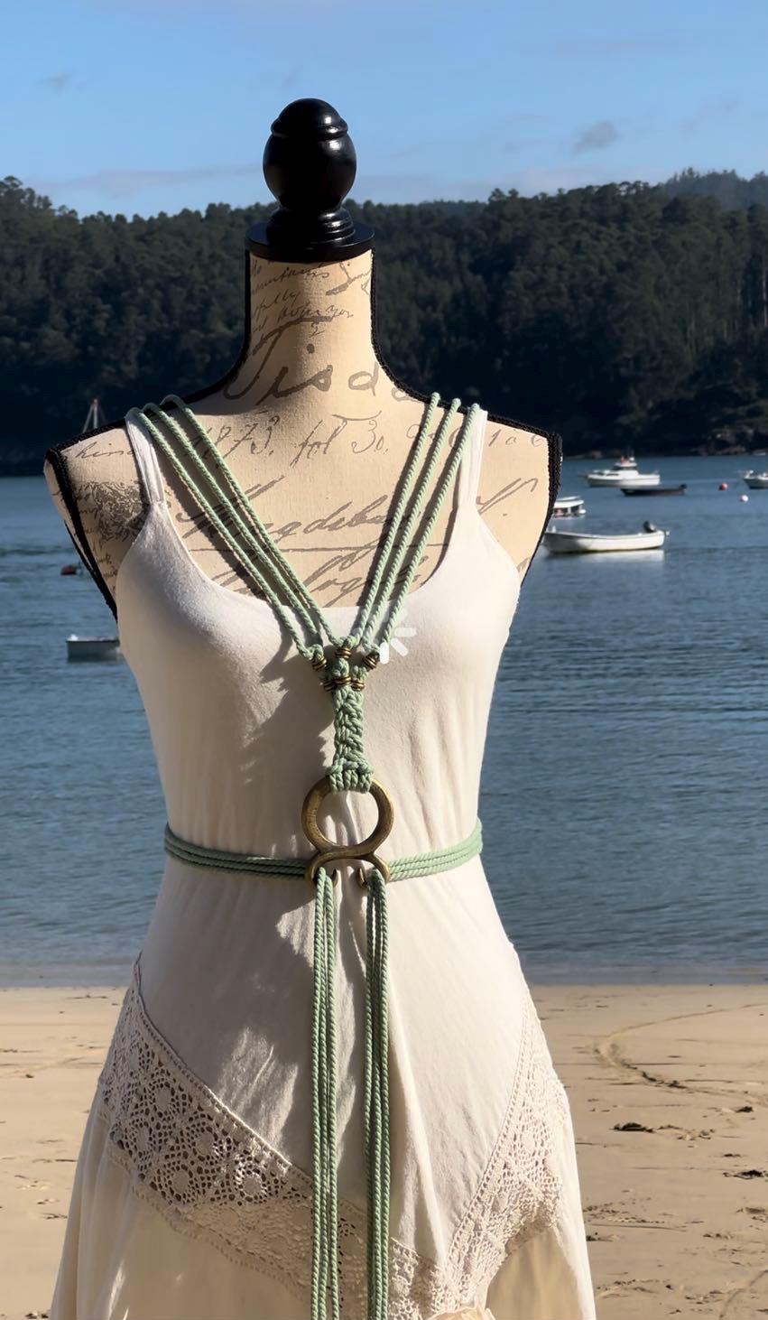 Handmade Freya Treasure Belt: Norse Viking Harness, Celtic Wedding