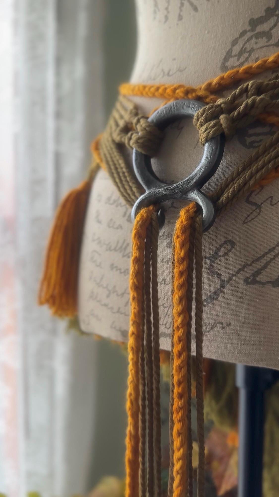 Le petit Pumpkin Patch Shawl Set, Woven Autumn Shawl handmade with Alpaca & Wool