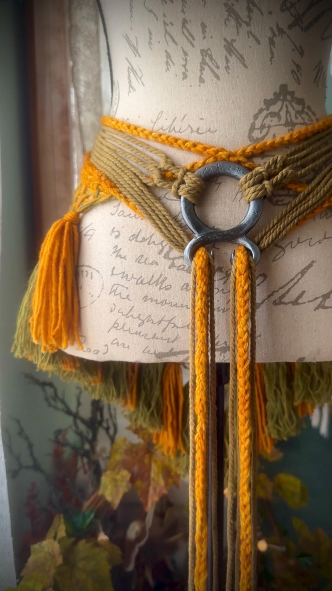 Le petit Pumpkin Patch Shawl Set, Woven Autumn Shawl handmade with Alpaca & Wool