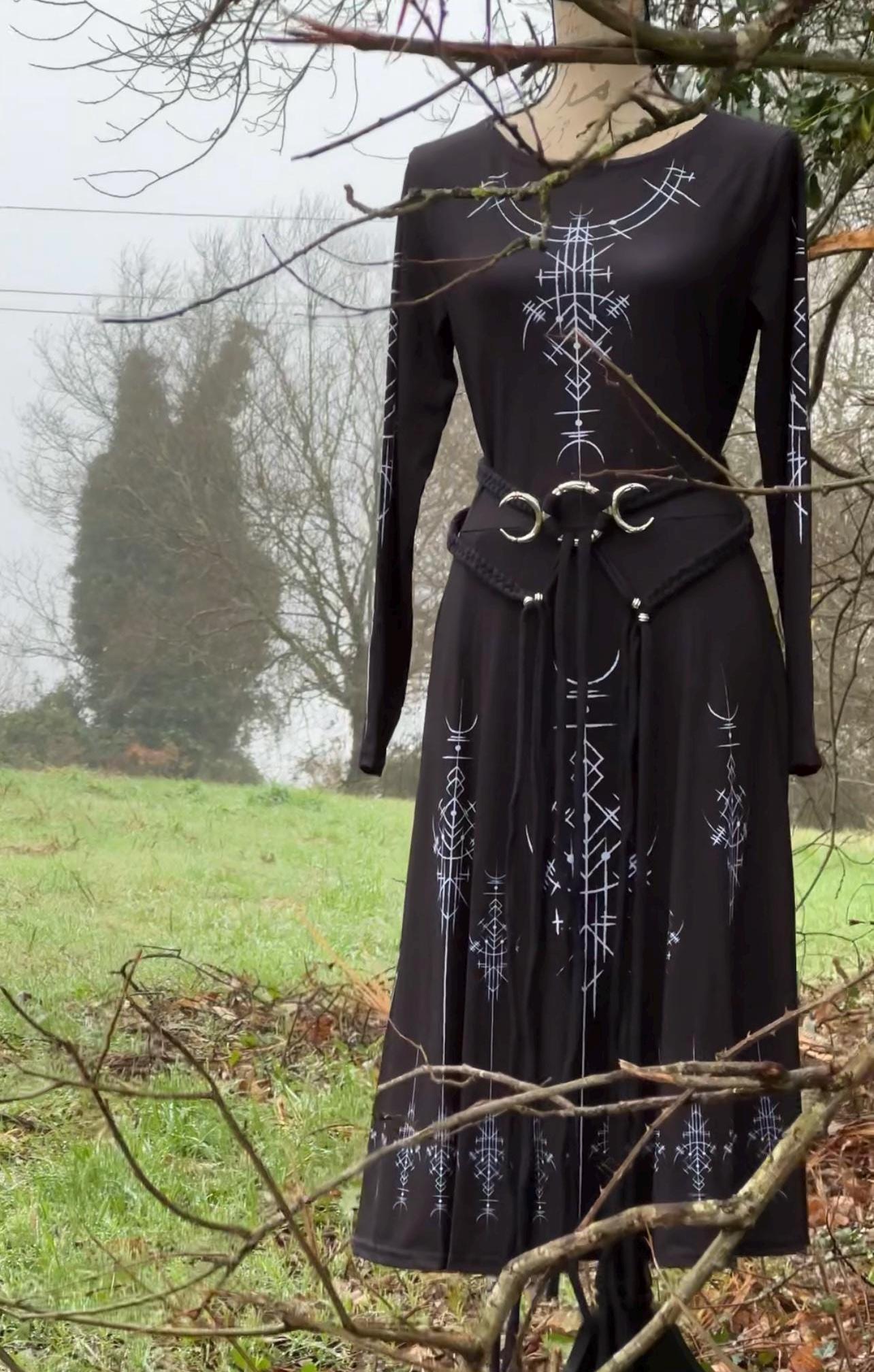 Luna Belt, Triple Moon Goddess Belt: Braided Belt
