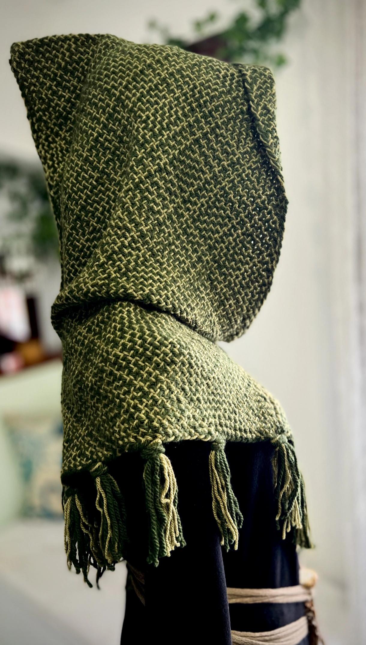 Viking Hood, Handwoven Skjoldehamn, Nordic inspired clothing