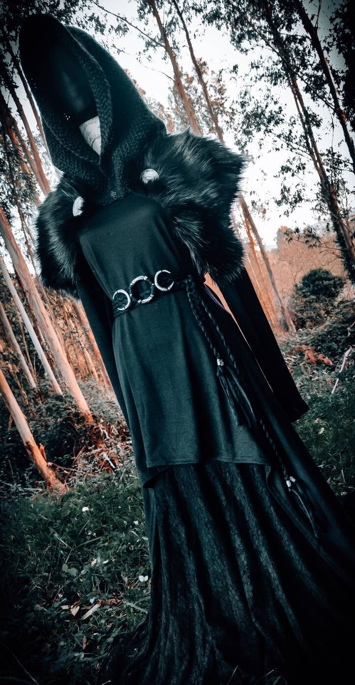 Cooper Moon Goth Belt, Witch Belt, Moon Belt, Luna Belt, Custom order for Faye