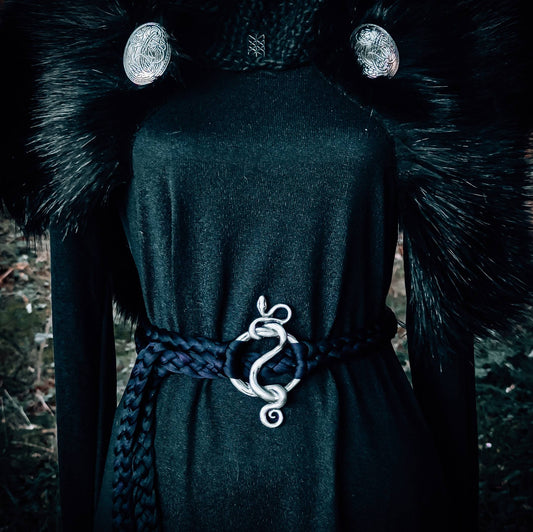 Gothic Waist Belt, Lilith Belt, Gothic Belt, Serpent Belt, Snake Belt, Witch Belt, Pagan Belt, Gothic Fashion, Pagan Wedding, Dark Goth Belt