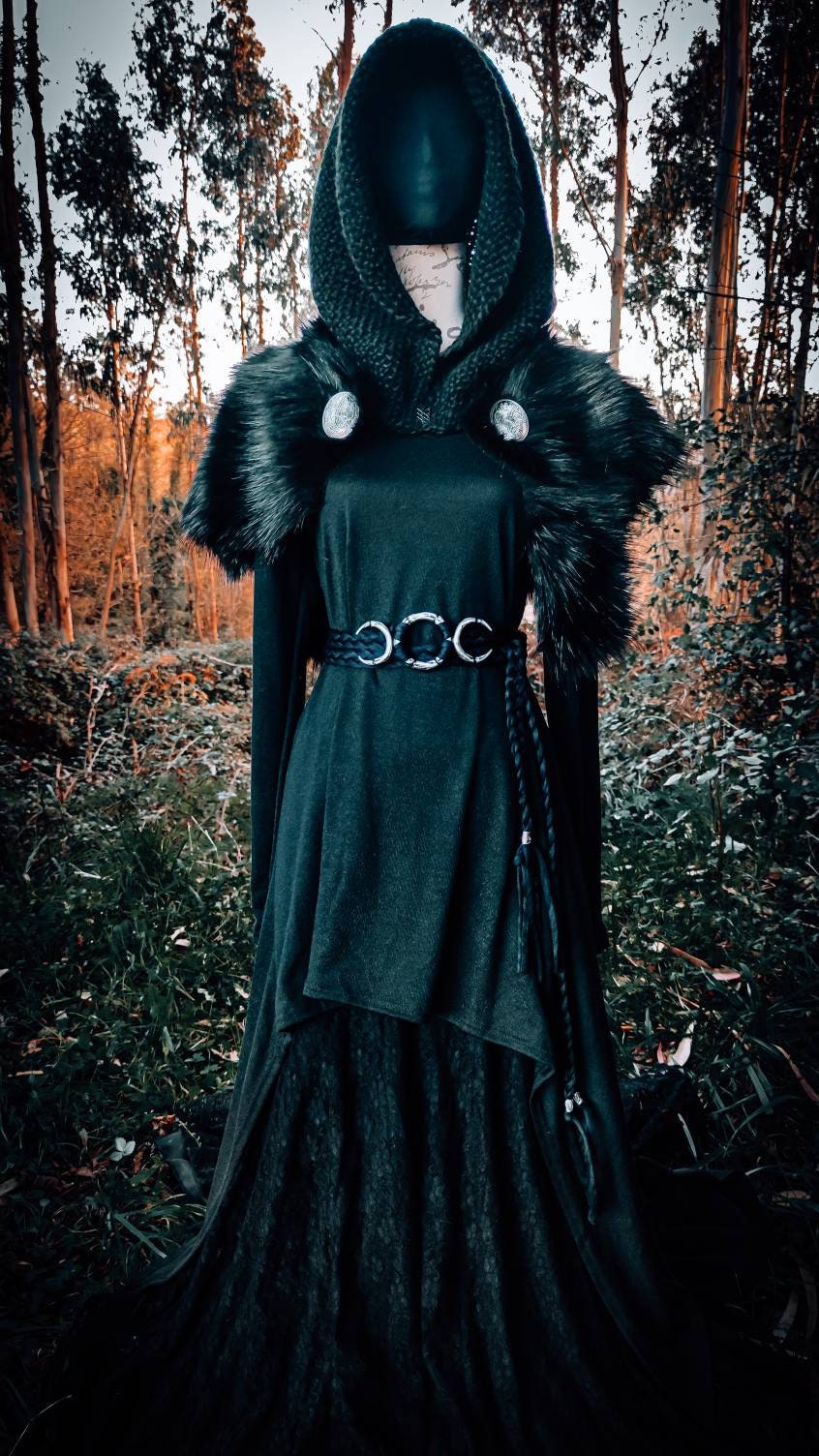 Cooper Moon Goth Belt, Witch Belt, Moon Belt, Luna Belt, Custom order for Faye